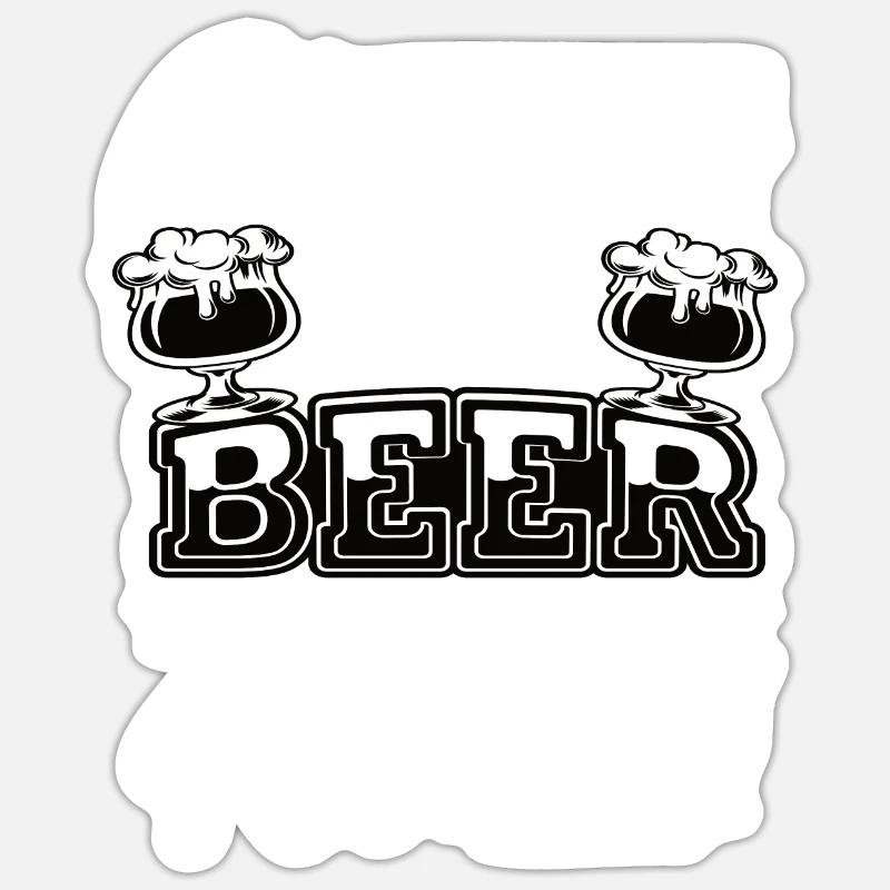 40e anniversaire - Sticker taille S (10 x 10 cm) - blanc mat