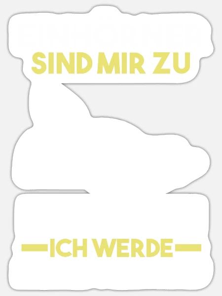Meerjungfrauen - Sticker Größe S (10 x 10 cm) - Mattweiß