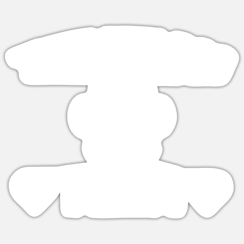 Équipe canine de thérapie - Sticker taille S (10 x 10 cm) - blanc mat