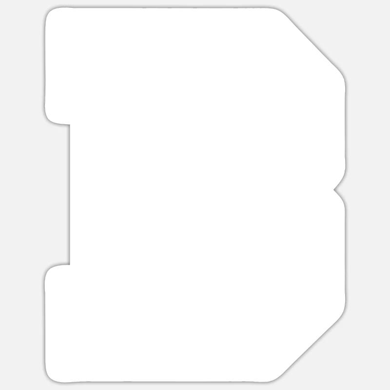 Buchstabe B - Sticker Größe S (10 x 10 cm) - Mattweiß