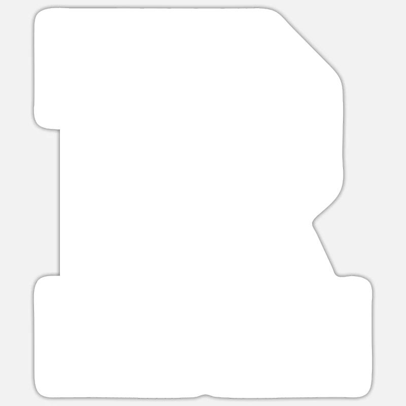 Letter R - Sticker size S (10 x 10 cm) - white matte
