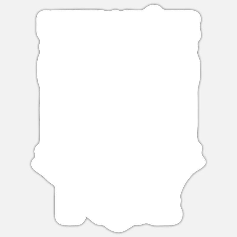 UNTSCHATZE NIEMALS EINEN ALTEN MANN auf EIEM E-Bik - Sticker Größe S (10 x 10 cm) - Mattweiß