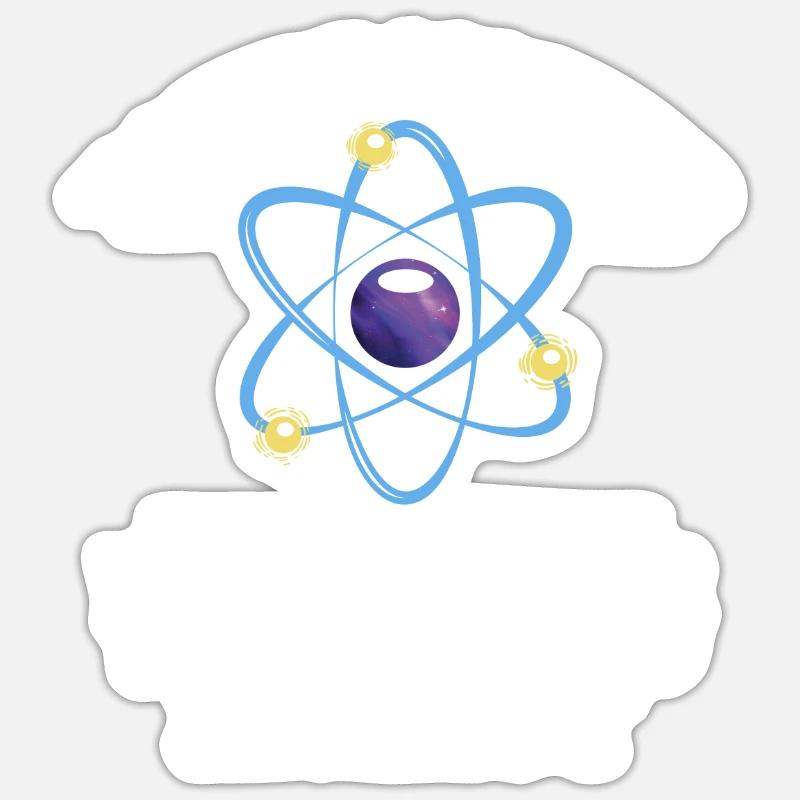 Physik Physiker - Sticker Größe S (10 x 10 cm) - Mattweiß
