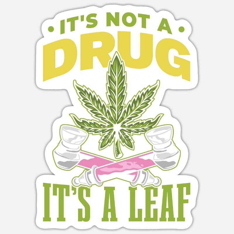 Ce n’est pas un médicament, c’est une feuille Sticker taille S (10 x 10 cm)