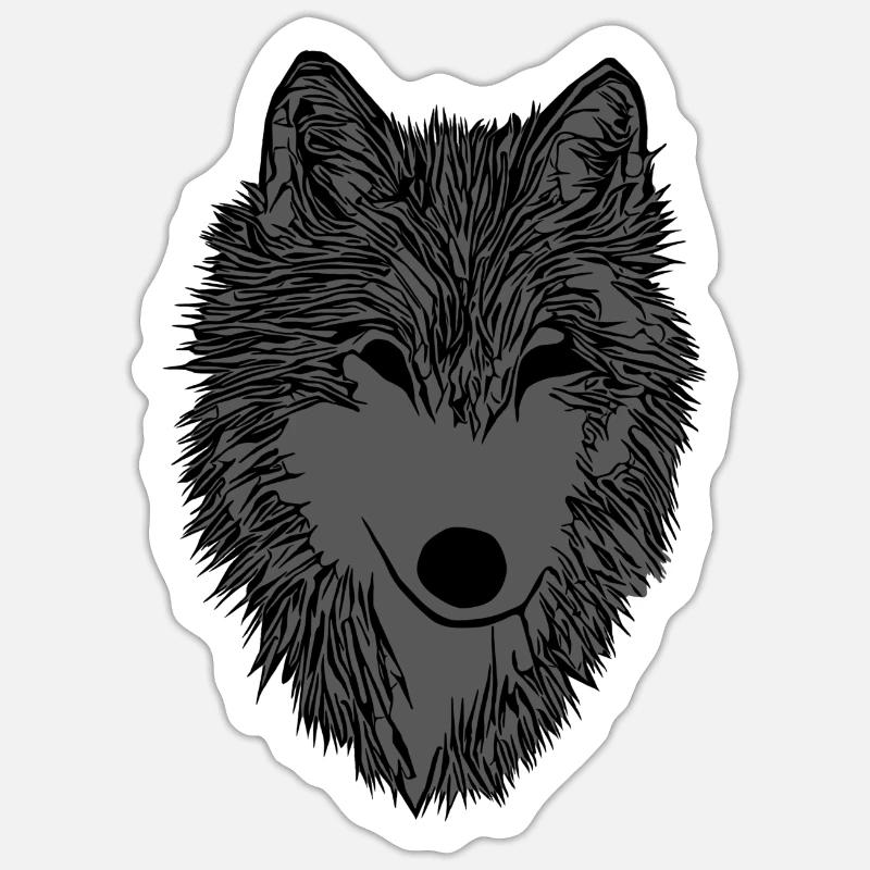 Wolf Imprint Sticker size S (10 x 10 cm)