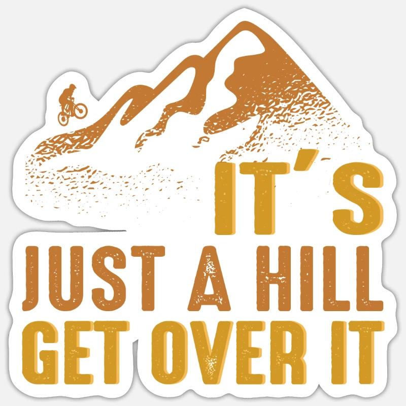 VTT VTT - Sticker taille S (10 x 10 cm) - blanc mat
