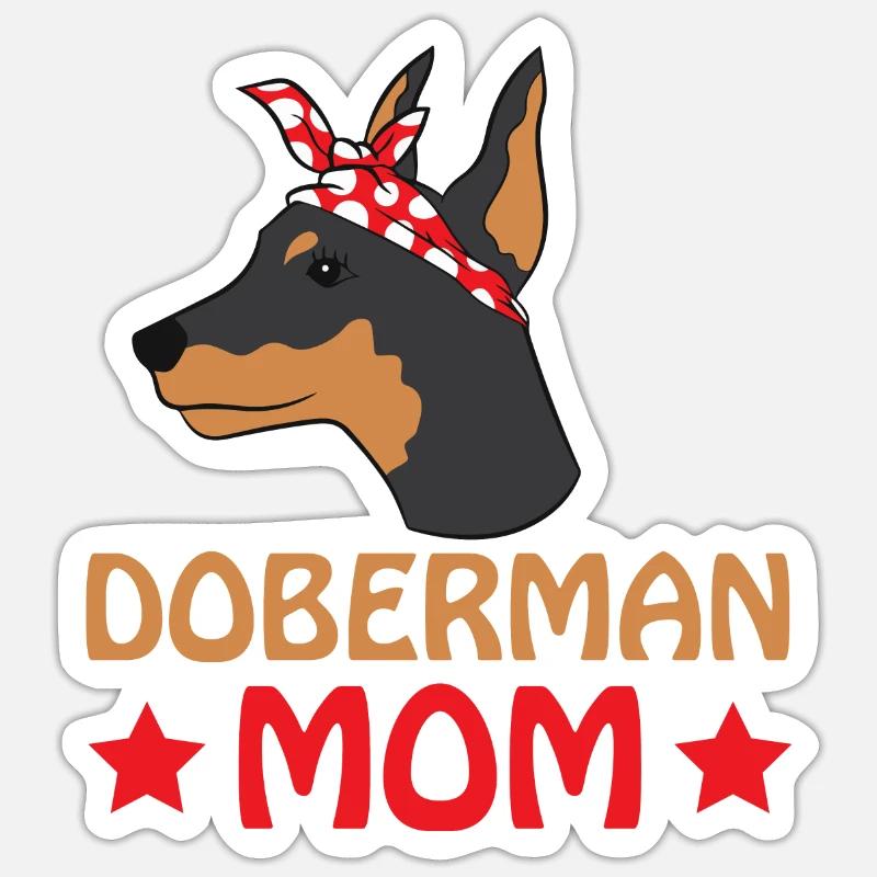 Doberman Sticker size S (10 x 10 cm)