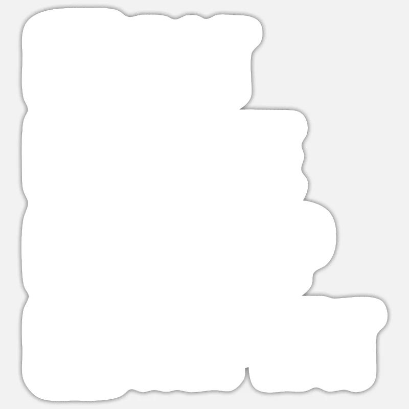 Techno Musik Rave - Sticker Größe S (10 x 10 cm) - Mattweiß