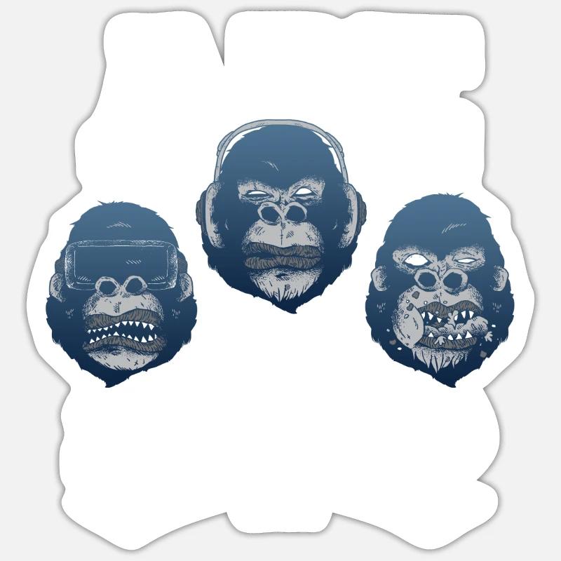 Ape Squad Sticker size S (10 x 10 cm)