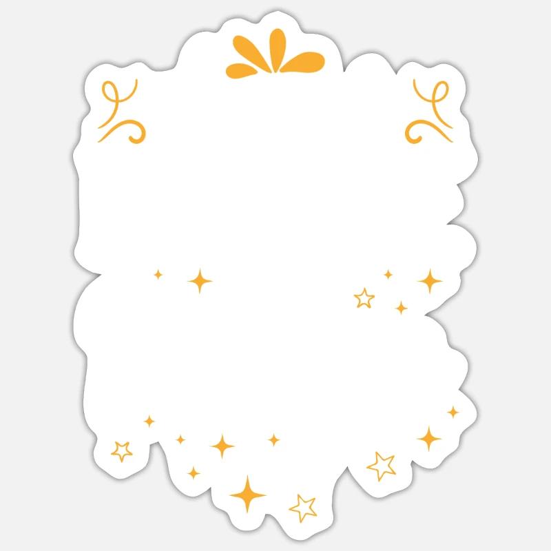 Magic Saying Belief in Magic - Sticker size S (10 x 10 cm) - white matte