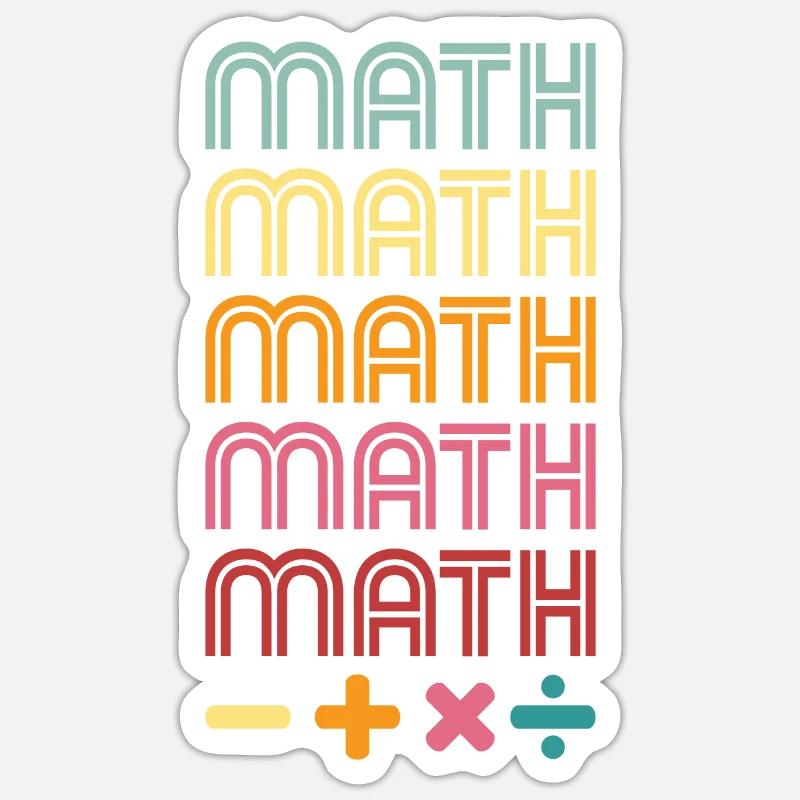 Mathematics - Sticker size S (10 x 10 cm) - white matte