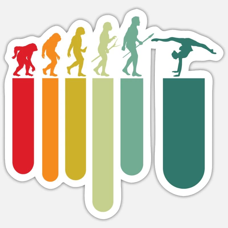 Gymnastics Evolution Sticker size S (10 x 10 cm)
