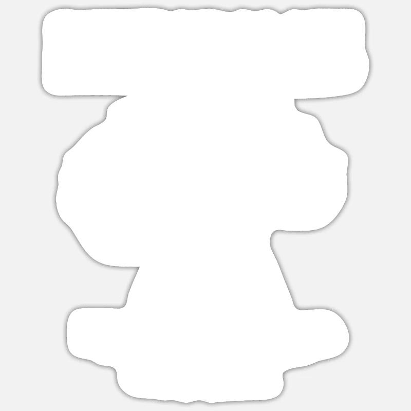 Cockapoo - Sticker taille S (10 x 10 cm) - blanc mat
