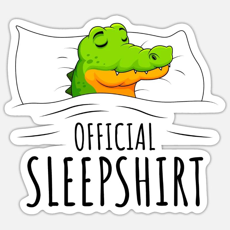 Crocodile - Sticker size S (10 x 10 cm) - white matte
