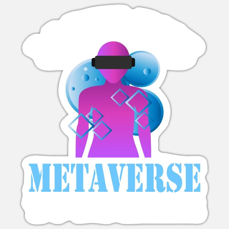 I Left The Metaverse Augmented Reality Virtual Sticker size S (10 x 10 cm)