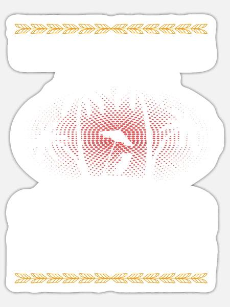 Goldstrand 2022 - Sticker Größe S (10 x 10 cm) - Mattweiß