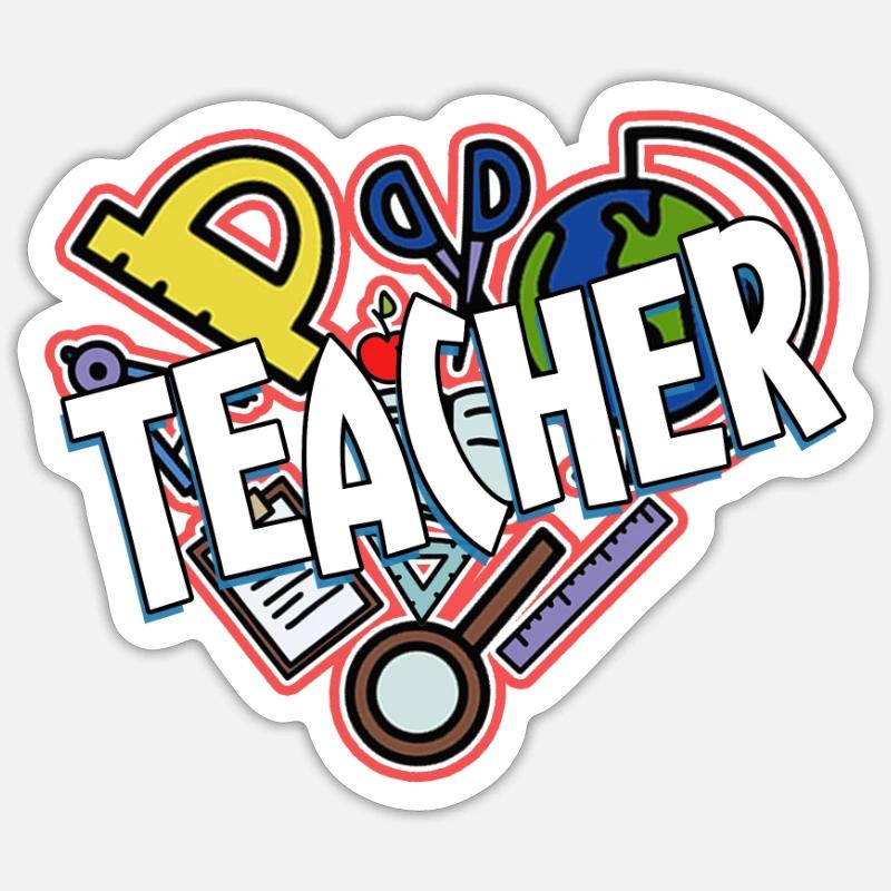 Lehrer Sticker Größe S (10 x 10 cm)