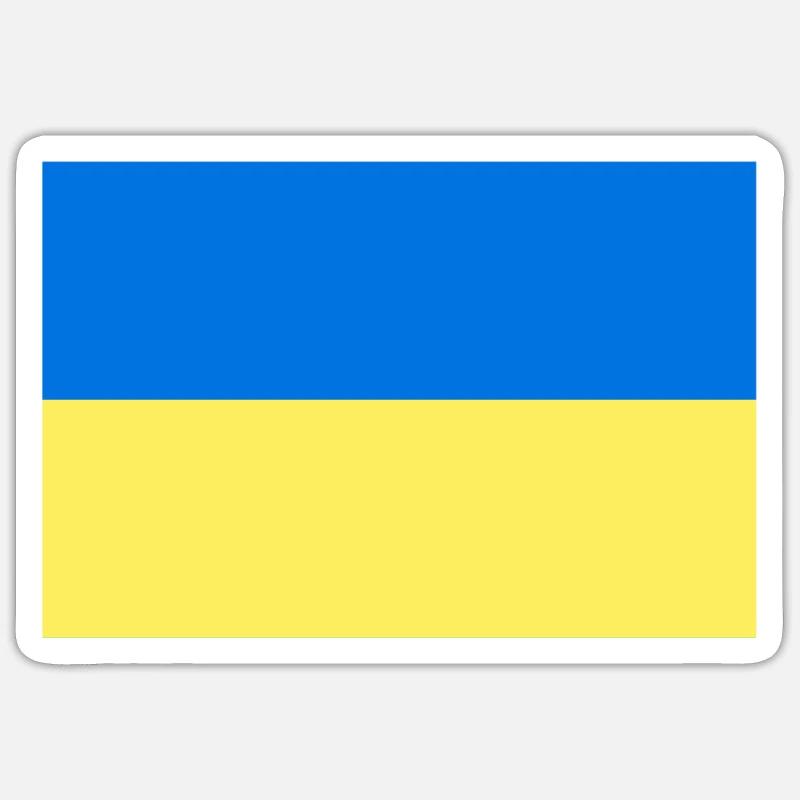 Ukraine Drapeau Paix Liberté Poutine Sticker taille S (10 x 10 cm)