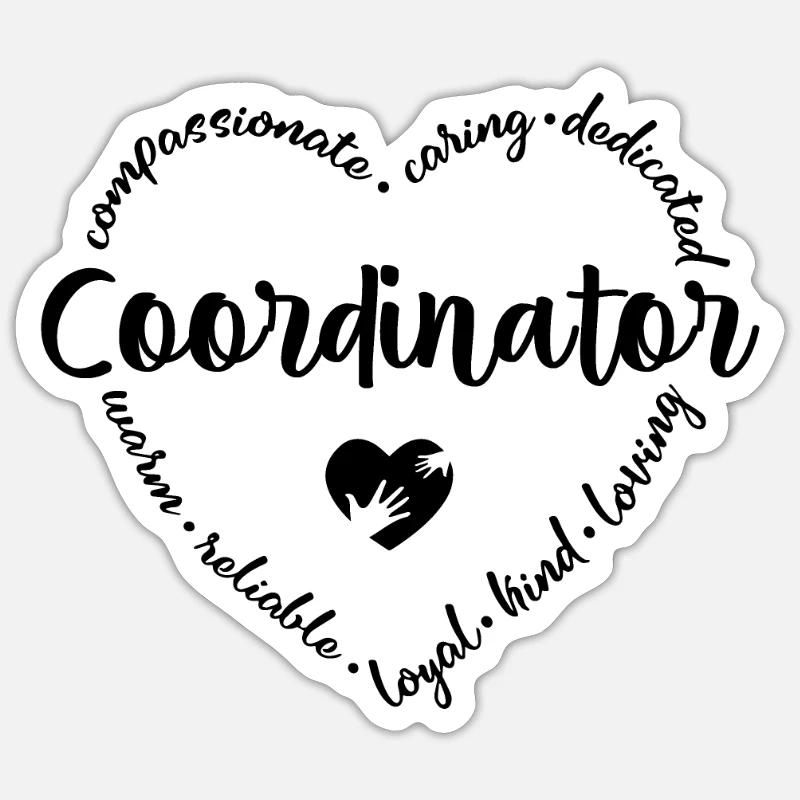 Koordinator - Sticker Größe S (10 x 10 cm) - Mattweiß