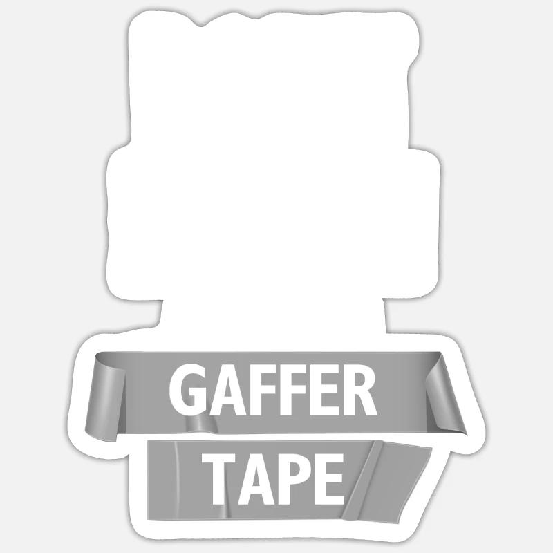Ruban adhésif Gaffer Constructeurs Sticker taille S (10 x 10 cm)