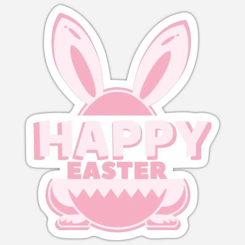 Joyeuses Pâques Sticker taille S (10 x 10 cm)