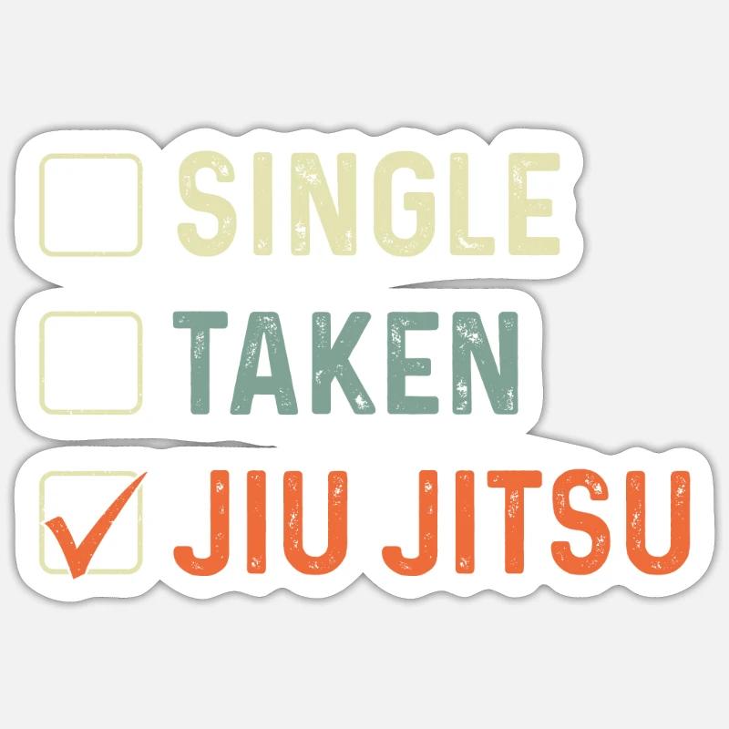 Jiu Jitsu Simple Pris Jiu Jitsu - Sticker taille S (10 x 10 cm) - blanc mat