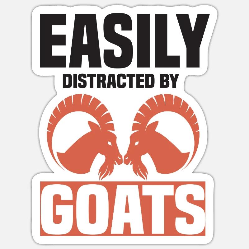 chèvre chevreau chèvre chèvre chèvre chèvre Sticker taille S (10 x 10 cm)