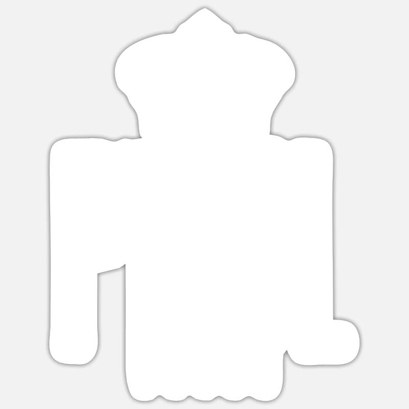 Paul - Sticker size S (10 x 10 cm) - white matte