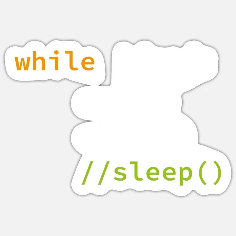 Funny Coding Programmer Gift Sticker size S (10 x 10 cm)