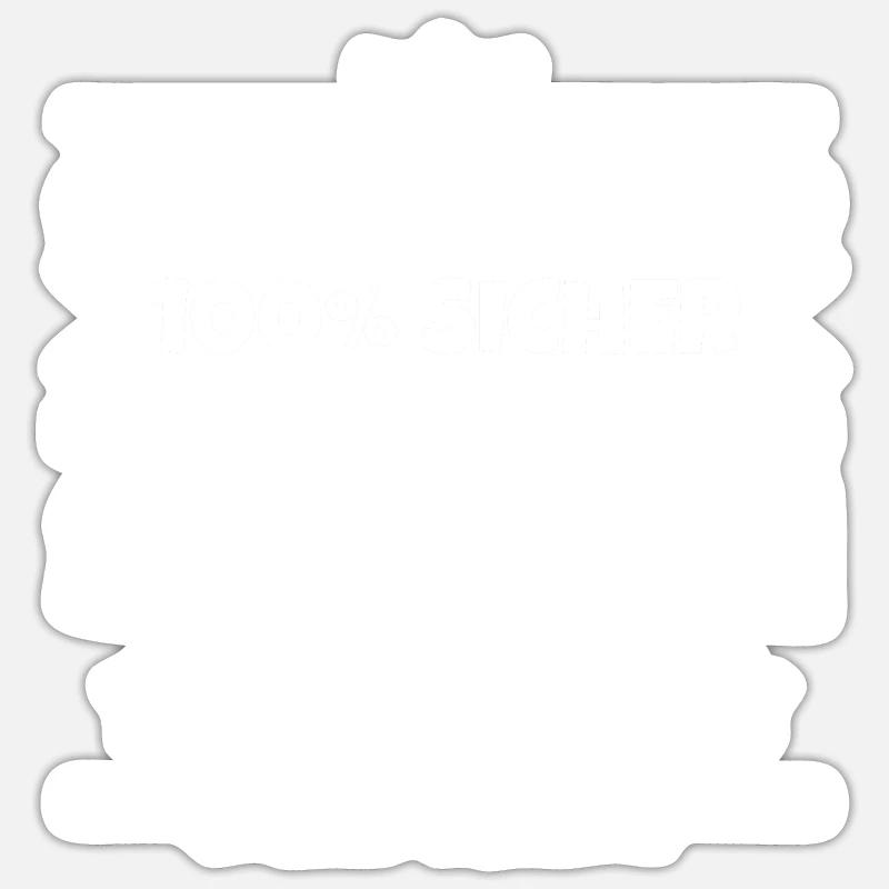 Bester Squashspieler Squash - Sticker Größe S (10 x 10 cm) - Mattweiß