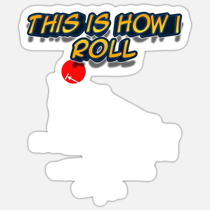 This is how I roll - Physik Design - Sticker Größe S (10 x 10 cm) - Mattweiß