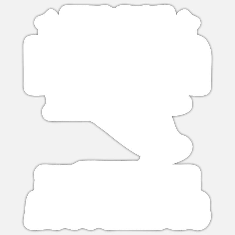 Autogrammjäger - Sticker Größe S (10 x 10 cm) - Mattweiß