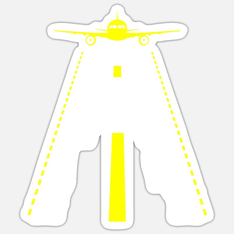 Airplane Pilot Pilot Pilot Pilot - Sticker size S (10 x 10 cm) - white matte