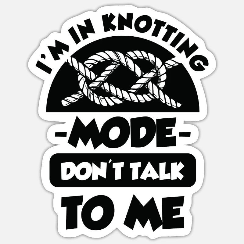 Makramee Kunst Boho Look Geschenk macrame Kreativ Sticker Größe S (10 x 10 cm)