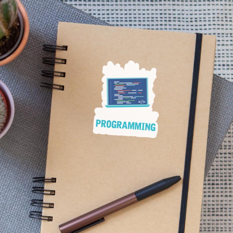 Programmierer Coder Software Entwickler Sticker Größe S (10 x 10 cm)