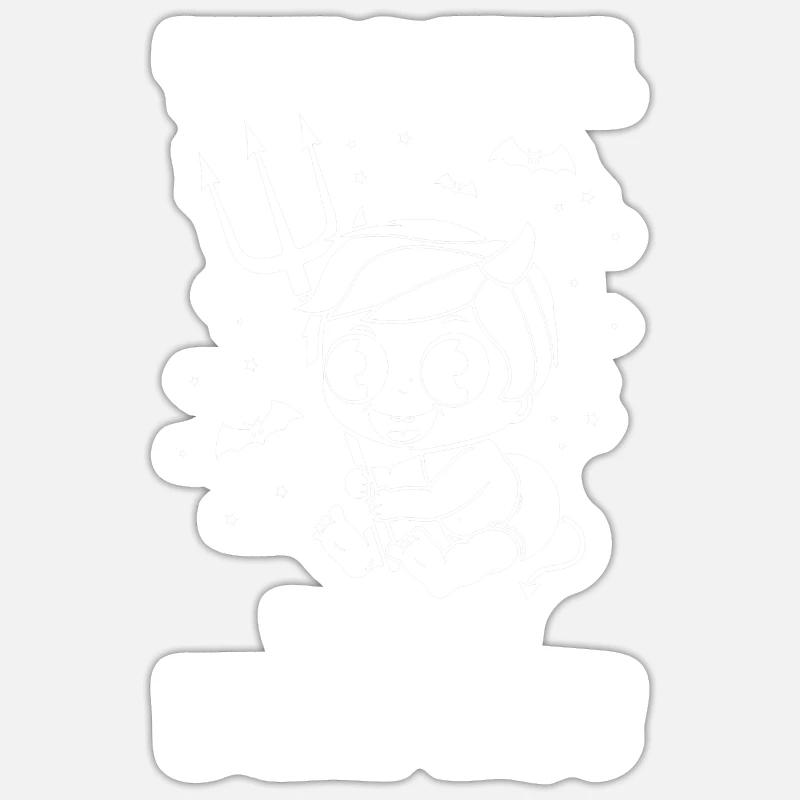 The Devil wears Diapers Sticker size S (10 x 10 cm)