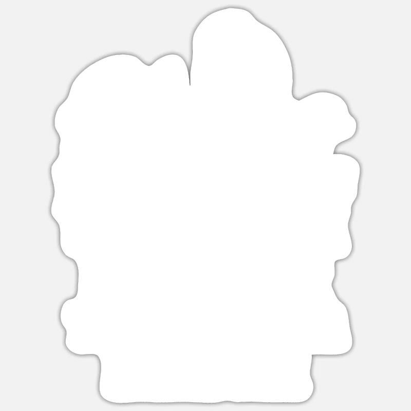 Hamster - Sticker taille S (10 x 10 cm) - blanc mat
