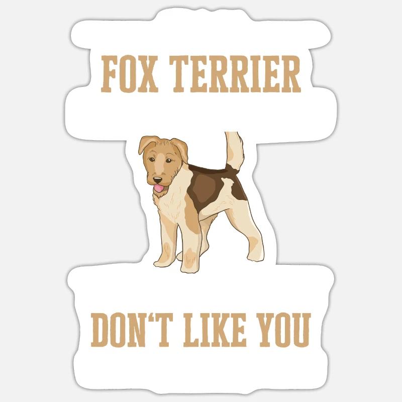 Fox Terrier Dog - Sticker size S (10 x 10 cm) - white matte