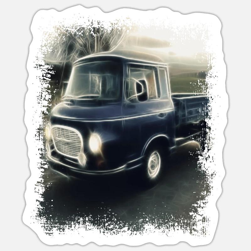 Barkas Pritsche Sticker Größe S (10 x 10 cm)