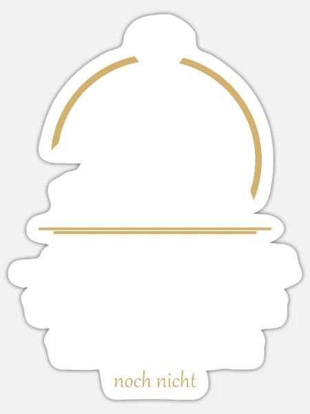 7 Jahre Verheiratet Kupferne Hochzeit Geschenk - Sticker Größe S (10 x 10 cm) - Mattweiß