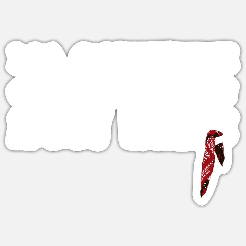 Ma gonzesse c'elle que j'suis son mec - Sticker taille S (10 x 10 cm) - blanc mat