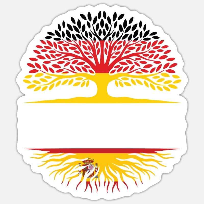 Deutscher Spanier Deutsch Geschenk - Sticker Größe S (10 x 10 cm) - Mattweiß