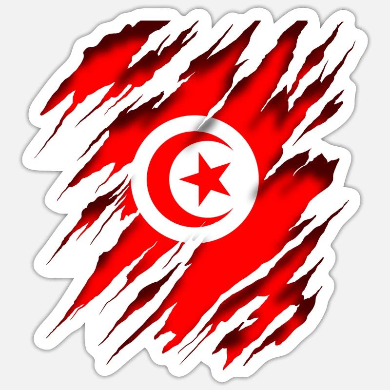 Tunisia - Sticker size S (10 x 10 cm) - white matte
