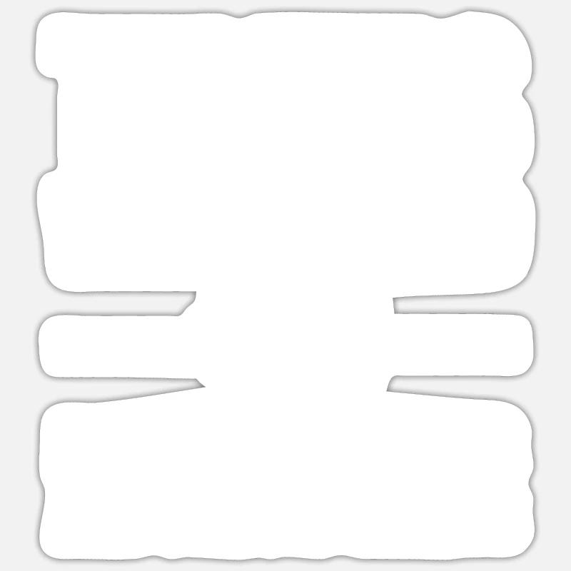Auster - Sticker Größe S (10 x 10 cm) - Mattweiß