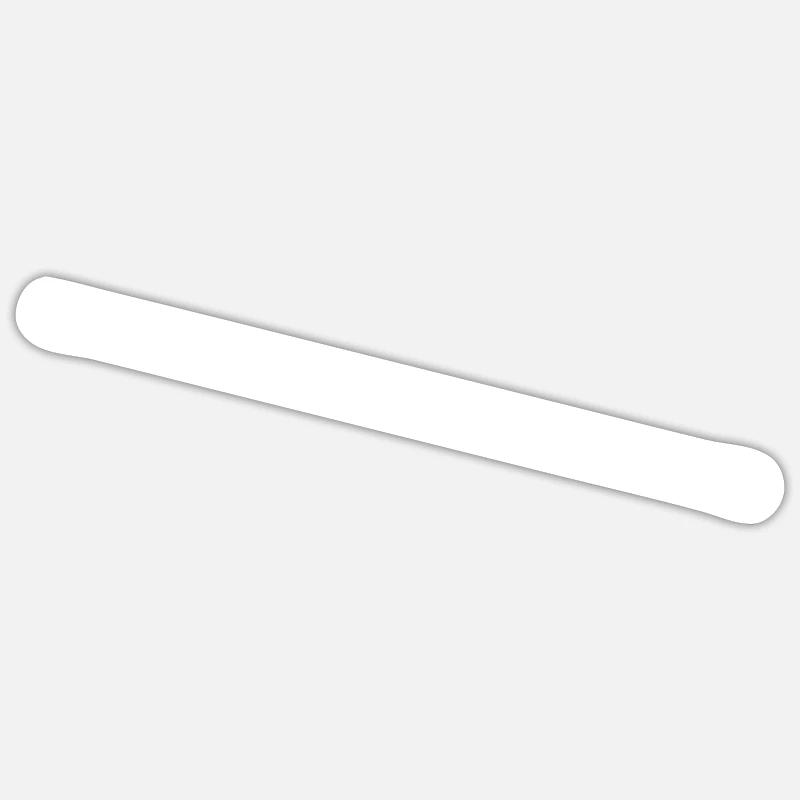 Ligne blanche simple - Sticker taille S (10 x 10 cm) - blanc mat