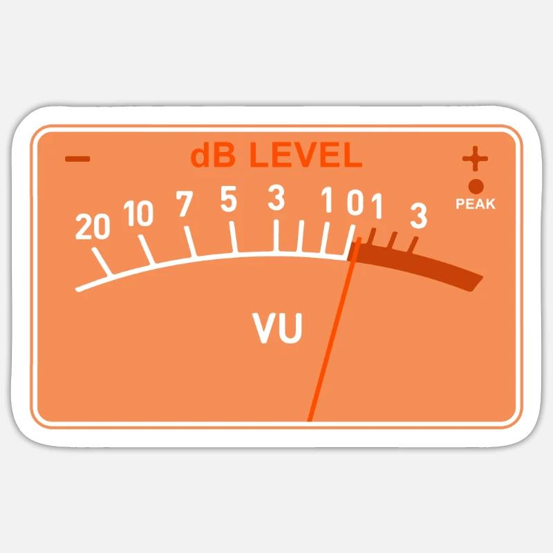 Compteur de volume Sticker taille S (10 x 10 cm)