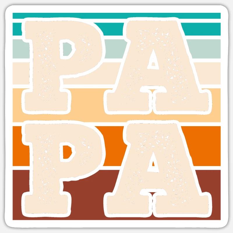 Dad - Sticker size S (10 x 10 cm) - white matte