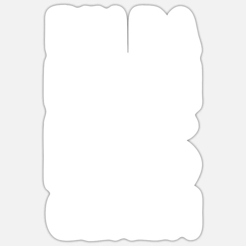 Bin da kann los gehen - Lustiger Spruch Statement - Sticker Größe S (10 x 10 cm) - Mattweiß