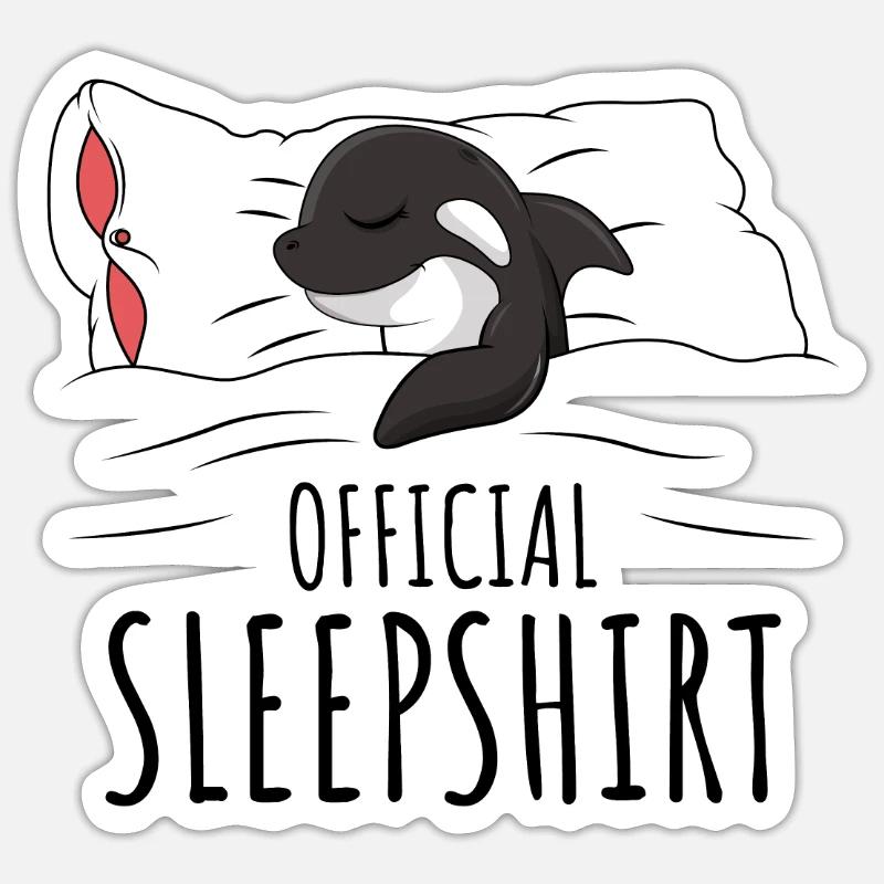 Orca - Sticker Größe S (10 x 10 cm) - Mattweiß