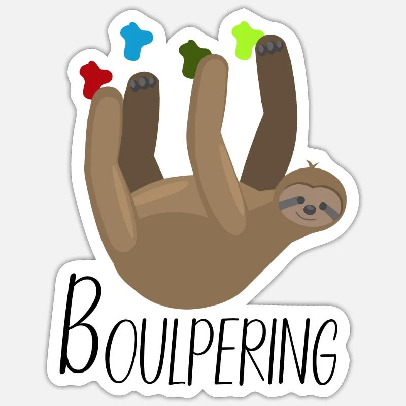 Sloth - Sticker size S (10 x 10 cm) - white matte